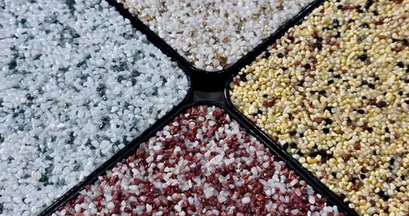 washed stone coating