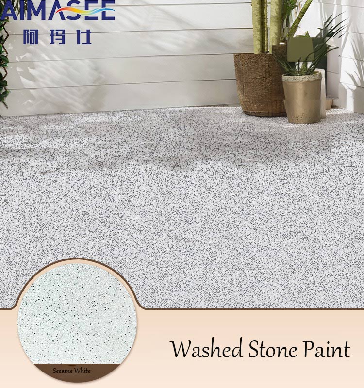 Natural Texture Washed Stone Paint Exterior